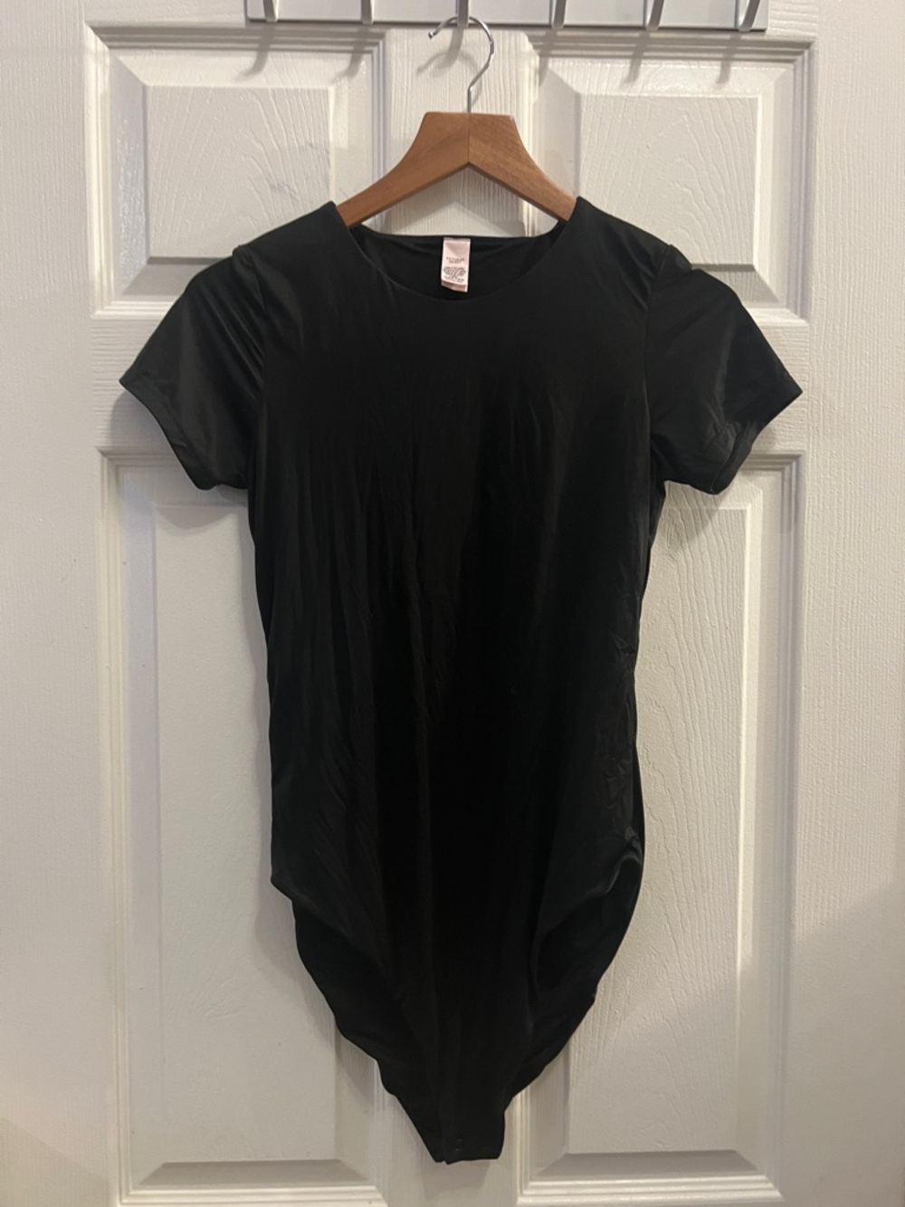 Victoria's Secret Black Short-Sleeve Bodysuit